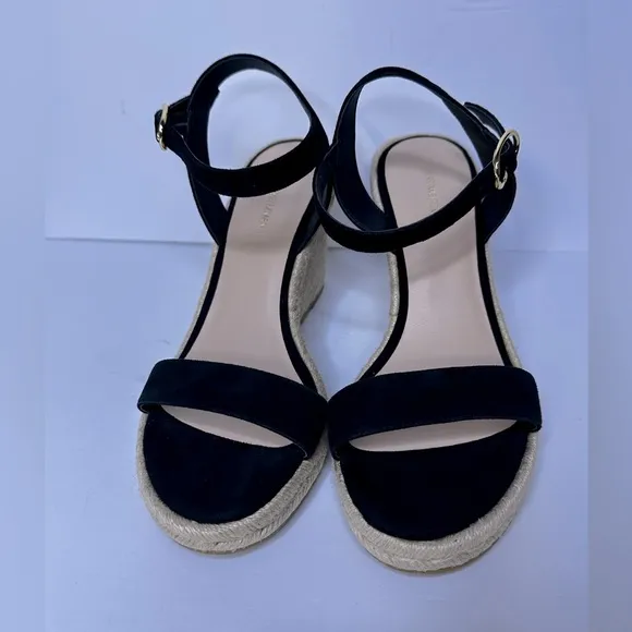NWOB STUART WEITZMAN Teddi Wedge Sandals, Sz. 8.5