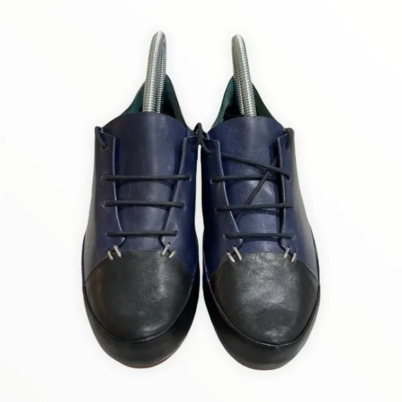 NWOT 10 Crosby Derek Lam Leather Color Block Lace Up Shoes Size 7