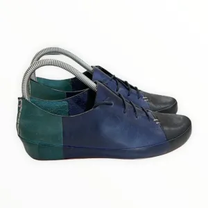 NWOT 10 Crosby Derek Lam Leather Color Block Lace Up Shoes Size 7