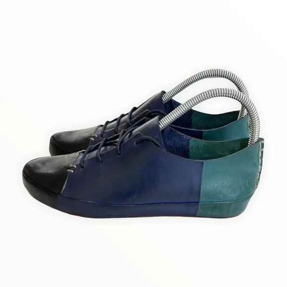 NWOT 10 Crosby Derek Lam Leather Color Block Lace Up Shoes Size 7
