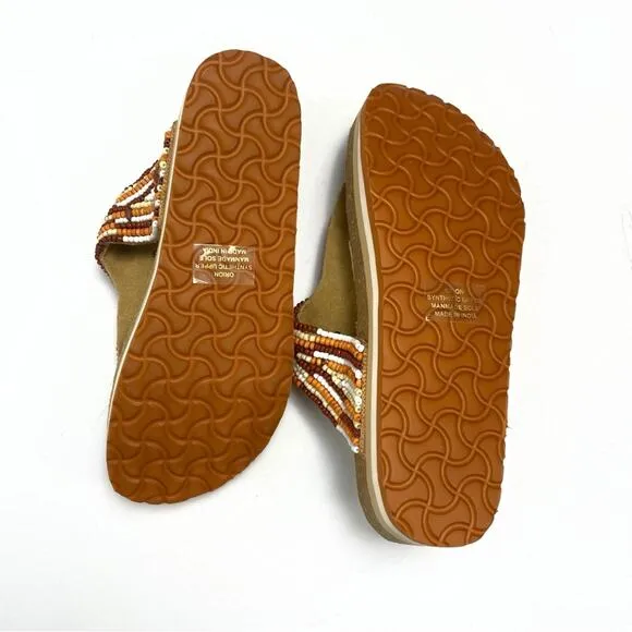 NWOT - Band of the Free Orion Beaded Platform Sandal