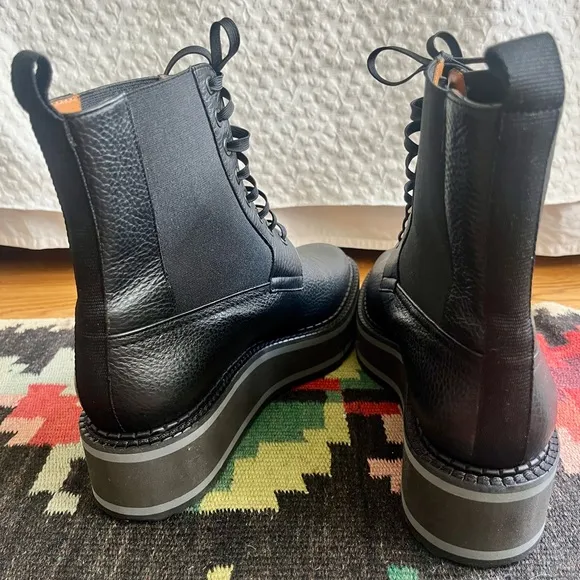 NWOT Clergerie Lace Up Boots