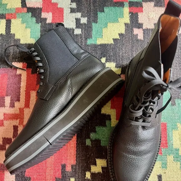NWOT Clergerie Lace Up Boots