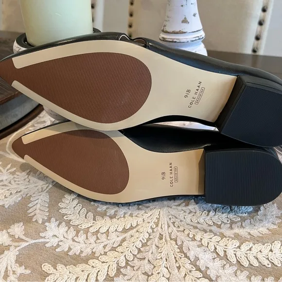 NWOT Cole Haan Women's Black Leather Loafers Size 9.5