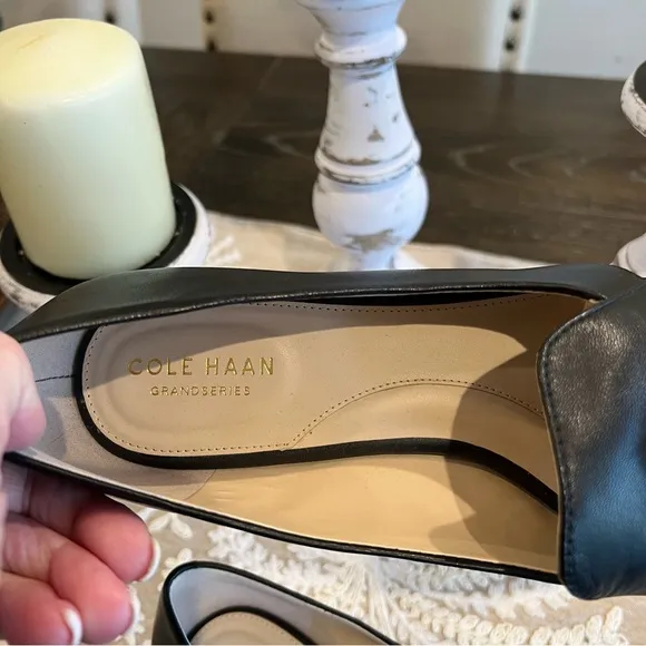 NWOT Cole Haan Women's Black Leather Loafers Size 9.5