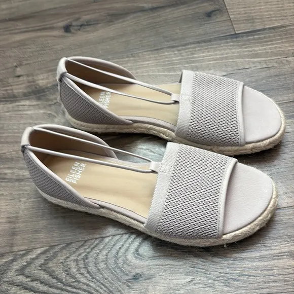 NWOT, Eileen Fisher Mews, Mesh Espadrille Sandals