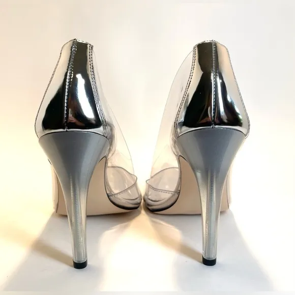 NWOT Good American Women’s Cinder-Rella Clear Pumps Size 11