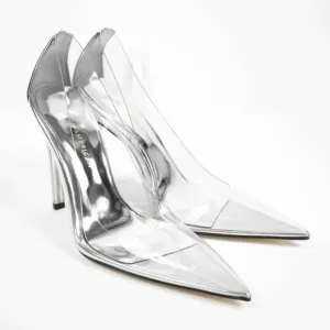 NWOT Good American Women’s Cinder-Rella Clear Pumps Size 11