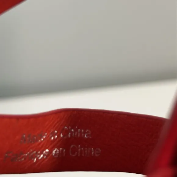NWOT Jeffrey Campbell Lafayette Platform Red Fisherman Sandals Size 8