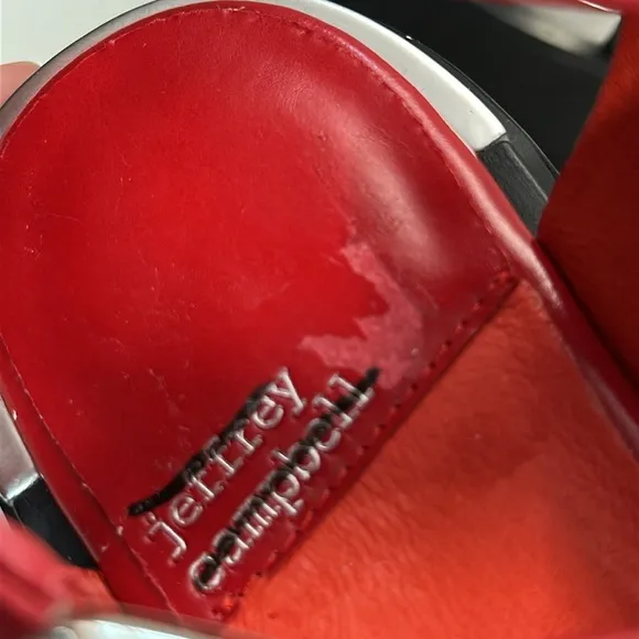 NWOT Jeffrey Campbell Lafayette Platform Red Fisherman Sandals Size 8