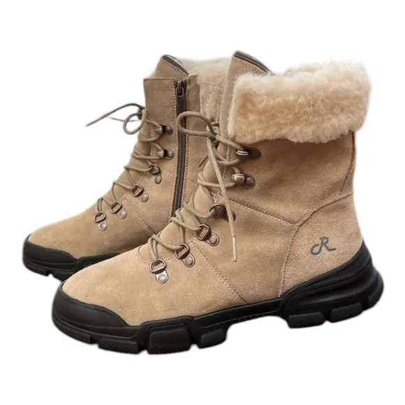 NWOT Religious Comfort Twin Sister Faux Fur Trimmed Boot - Sz 9