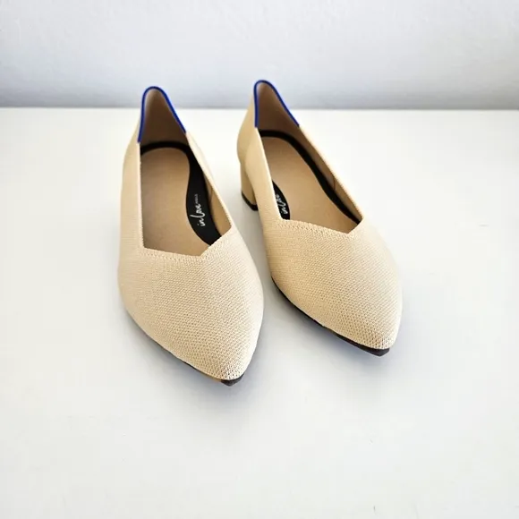 NWOT Rothys | The High Point In Love Insole Sandstone Heels Shoes, Womens 11