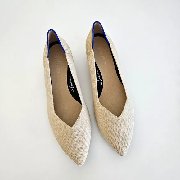 NWOT Rothys | The High Point In Love Insole Sandstone Heels Shoes, Womens 11