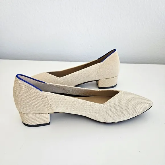 NWOT Rothys | The High Point In Love Insole Sandstone Heels Shoes, Womens 11