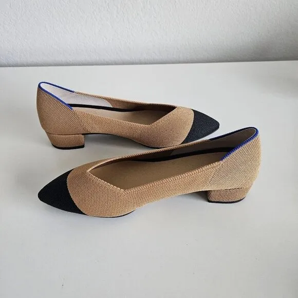 NWOT Rothys | The High Point In Love Insole Wren Captoe Heels Shoes, Womens 7