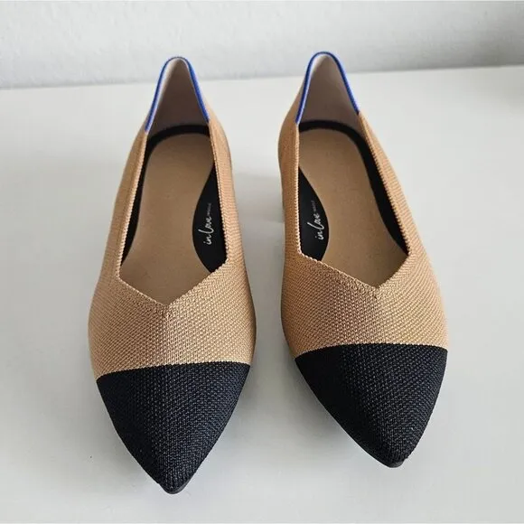 NWOT Rothys | The High Point In Love Insole Wren Captoe Heels Shoes, Womens 7