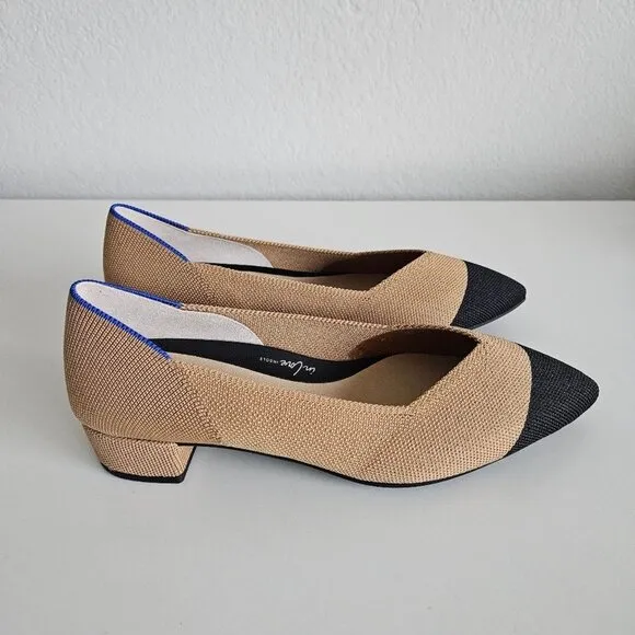 NWOT Rothys | The High Point In Love Insole Wren Captoe Heels Shoes, Womens 7