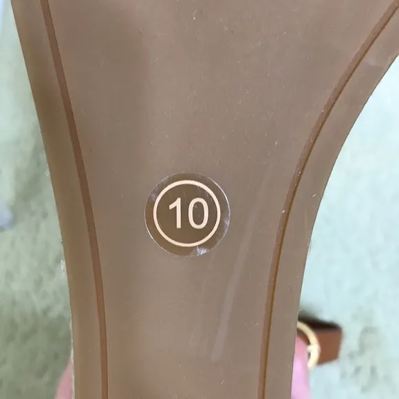 NWOT Tory Burch Brown Selby Ambra Leather Wedge Espadrille Sandals Size 10M