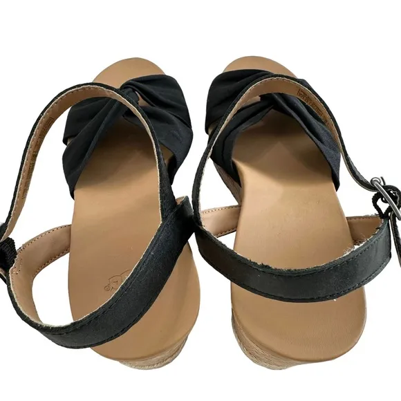 NWOT Ugg Joslyn Crisscross Canvas Cork Espadrille Wedge Sandals Size 8.5