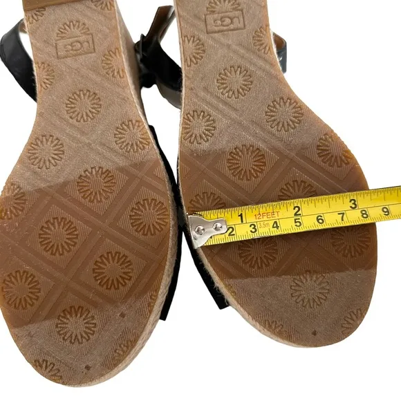 NWOT Ugg Joslyn Crisscross Canvas Cork Espadrille Wedge Sandals Size 8.5