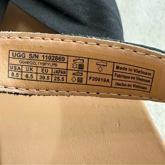 NWOT Ugg Joslyn Crisscross Canvas Cork Espadrille Wedge Sandals Size 8.5