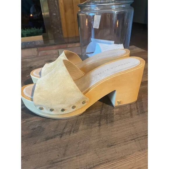 NWOT Veronica Beard HannaLee Desert 70s Wood Platform