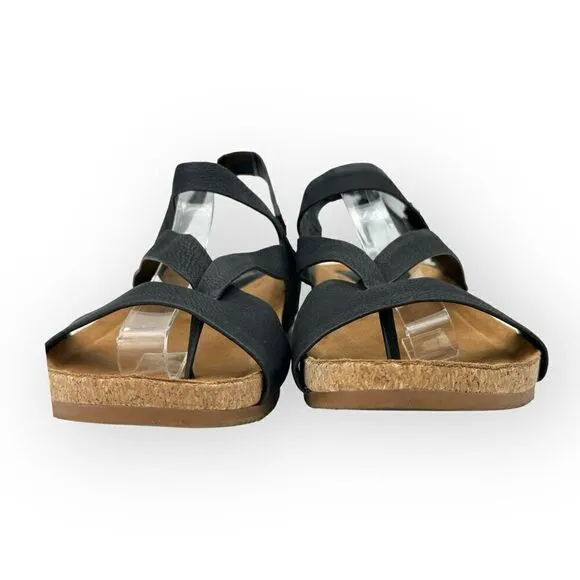 NWOT Euro Soft by Sofft Gianetta Sandals Black Womens 6