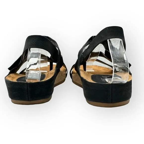 NWOT Euro Soft by Sofft Gianetta Sandals Black Womens 6