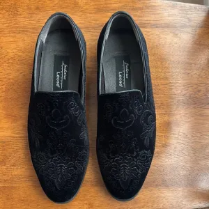 NWT Black Velvet Men's Loafers