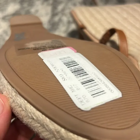 ✅NWT Chelsea &amp; Violet Mariah Ankle Wrap Espadrille Wedge Sandals