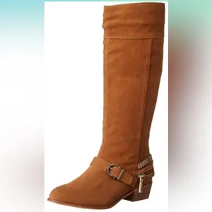 NWT Chinese Laundry Womens Solar Camel Knee High Tall Block Heel Boots Size 6