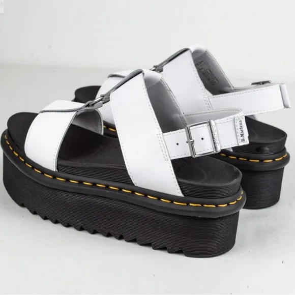 NWT Dr. Martens × FRANCIS LEATHER STRAP SANDALS, Sz 7