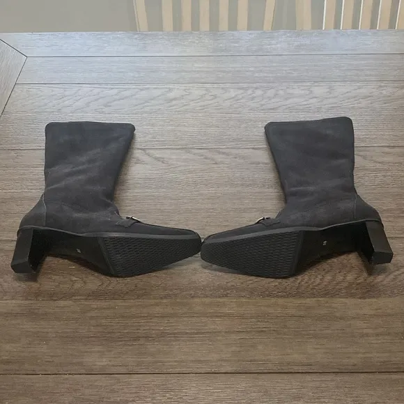 NWT Eric Michael Denmark Heel Black Dress Boot | Calf Height | Size 39/8