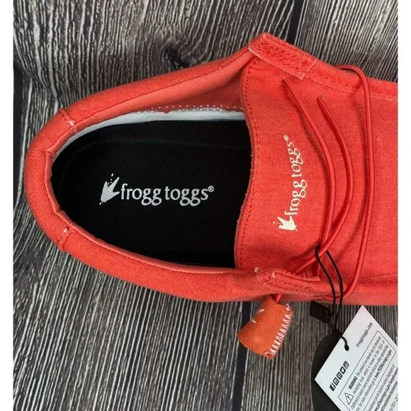 NWT Frogg Toggs Java Lace Up DriPore Gen 2 Women’s Red Shoes Loafers Size 10