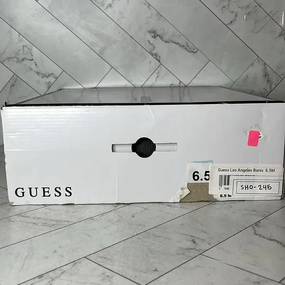 NWT Guess Los Angeles Brown Leather Crocodile Print Bonis Boot Shoe Size 6.5M