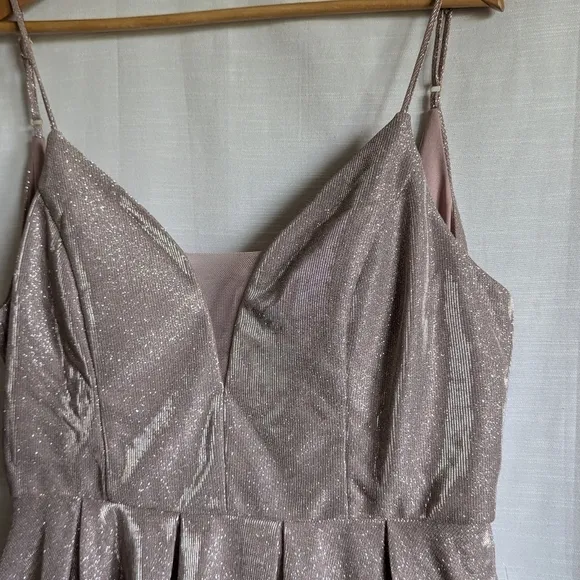 NWT Iridescent Babydoll Formal Dress