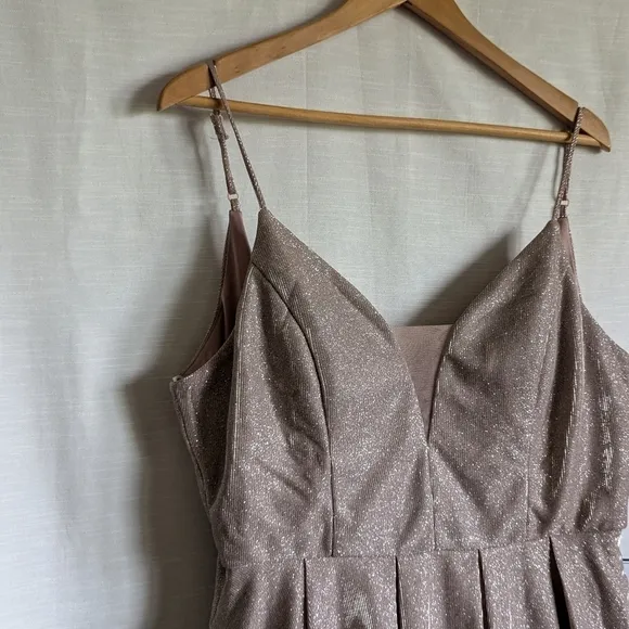 NWT Iridescent Babydoll Formal Dress