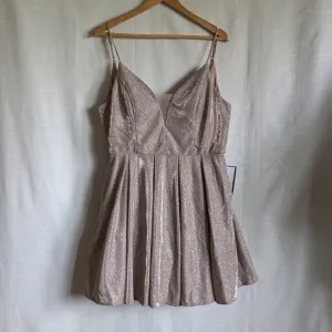 NWT Iridescent Babydoll Formal Dress