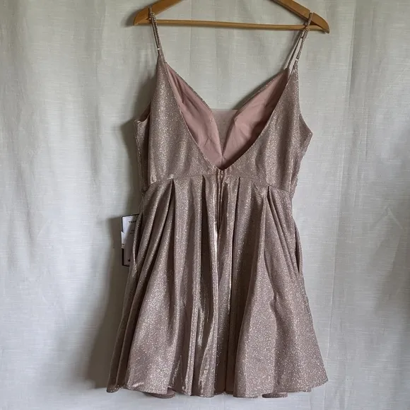 NWT Iridescent Babydoll Formal Dress