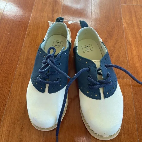 NWT JANIE AND JACK Toddler Boys Derby Oxford Dress Shoes Size 13