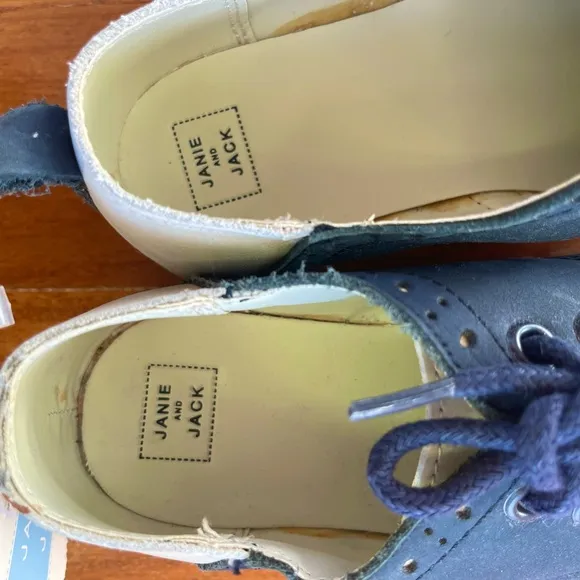 NWT JANIE AND JACK Toddler Boys Derby Oxford Dress Shoes Size 13