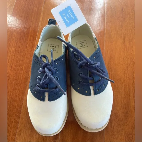 NWT JANIE AND JACK Toddler Boys Derby Oxford Dress Shoes Size 13