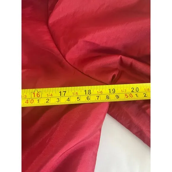 NWT Lan Ting red midi dress, exaggerated bow, size 12 women,‎ holiday event