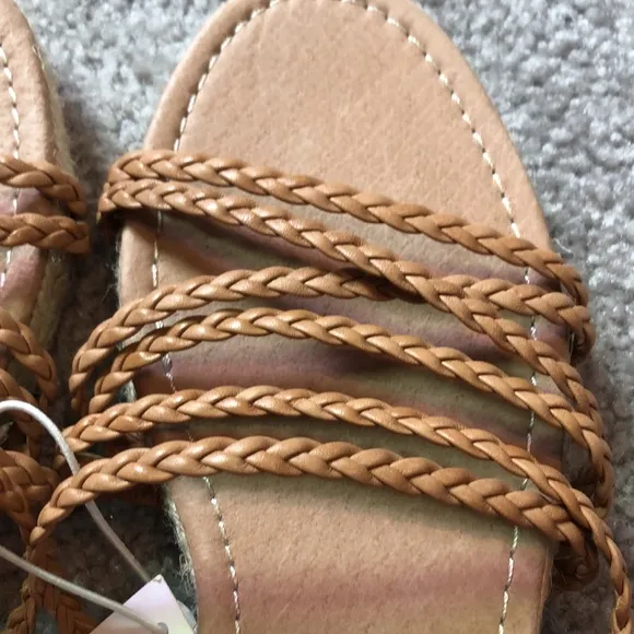 NWT Madewell The Kathryn Espadrille Slide Sandal in Leather