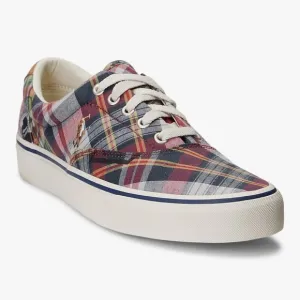 NWT Men's Ralph Lauren Madras Plaid Preppy Sneakers Shoes