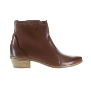 NWT Paul Green Shaw Leather Ankle Booties 3.5 6 Brown Heel Women's Boots Comfort