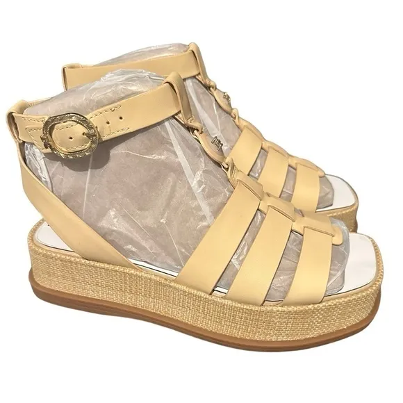 NWT Sam Edelman Naima Platform Sandals- Bleached Wheat Size 8.5 MSRP $160