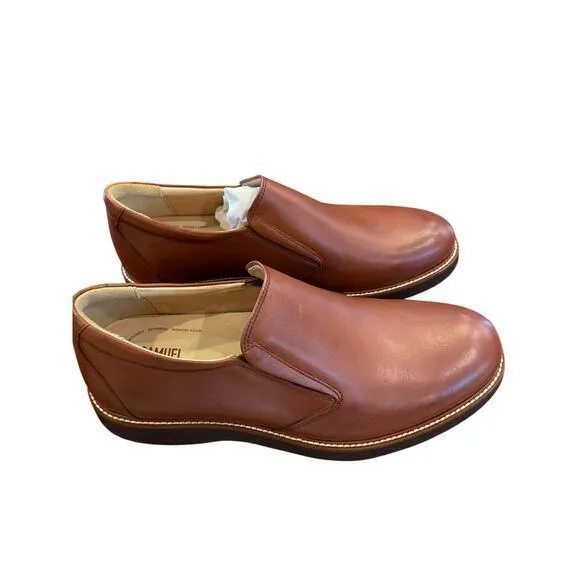 NWT Samuel Hubbard Men's Frequent Traveler Loafer Whiskey Tan Leather US 9.5 W‎