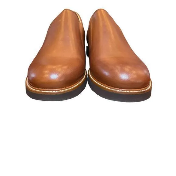 NWT Samuel Hubbard Men's Frequent Traveler Loafer Whiskey Tan Leather US 9.5 W‎