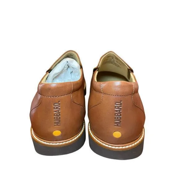 NWT Samuel Hubbard Men's Frequent Traveler Loafer Whiskey Tan Leather US 9.5 W‎